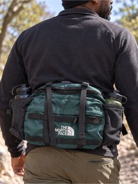Vintage The North Face Green Black Hiking Lumbar Waist Pack Fanny Bag